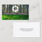 フォレスト |リーフ |カメラレンズアイコン 名刺 (正面/裏面)