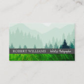 フォレスト |リーフ |ワイルドライフ |ナチュラル 名刺 (正面)