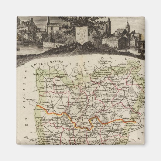 フォレスト、地域の境界 マグネット (正面)