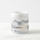 フォレスト、山、川 コーヒーマグカップ (中央)