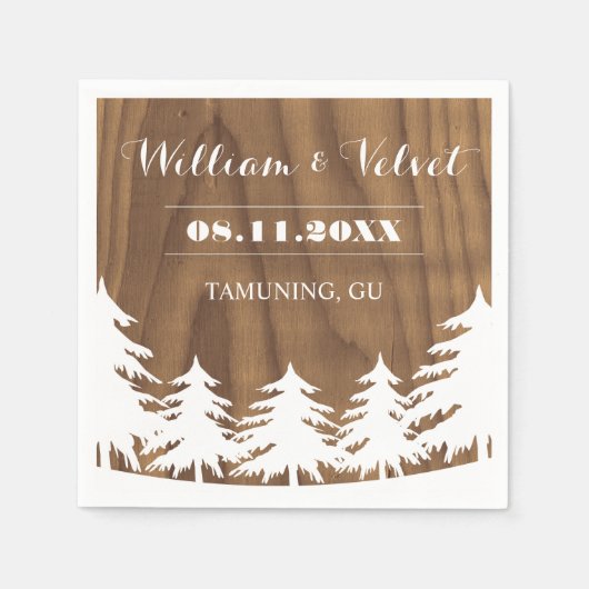 フォレス結婚ズ・ナプキンス スタンダードカクテルナプキン (正面)