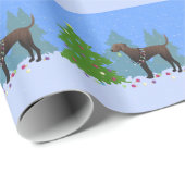 フォレス飾ト・ハウンドの木 – 暗 ラッピングペーパー (ロールコーナー)