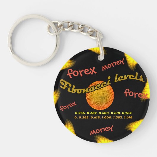 フォレックス、マネー、フィボナッチの数字 キーホルダー (正面)