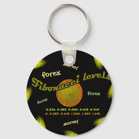 フォレックス、マネー、フィボナッチの数字 キーホルダー (正面)
