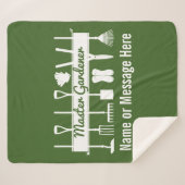 フォレパーソナライズされたストグリーンモダンマスター庭師 シェルパブランケット (正面(横))