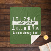 フォレパーソナライズされたストグリーンモダンマスター庭師 シェルパブランケット