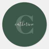 フォレモノグラムのストグリーンキュートガーリープリント ラウンドシール (正面)