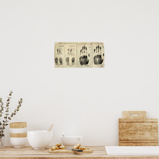 フォレンジックフィンガープリント1859 ポスター (キッチン)