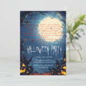 フォレ不気味ストとカボチャのブルーハロウィーン 招待状 (スタンド正面)