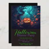 フォレ不気味ストパンプキ離れンディナーパーティー 招待状 (正面/裏面)