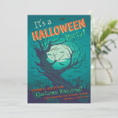 フォレ不気味幽霊のよく出るストハロウィーンの衣装パーティー 招待状 (スタンド正面)