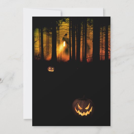 フォレ幽霊のよく出るストハローウィンパーティ 招待状 (裏面)