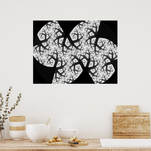 フォレ幽霊のよく出るストプリント ポスター (キッチン)