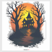フォレ幽霊のよく出るスト – ハロウィン不気味自然ティー シール (シート)