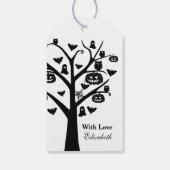 フォレ幽霊のよく出るスト、ハロウィーンギフトラベル ギフトタグ (裏面)