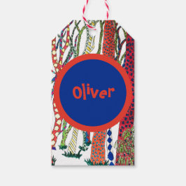 フォレ熱狂するストカラフルおもしろい ギフトタグ