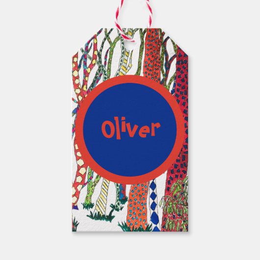 フォレ熱狂するストカラフルおもしろい ギフトタグ (正面)