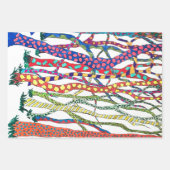 フォレ熱狂するストカラフルおもしろい ラッピングペーパーシート (正面3)