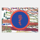 フォレ熱狂するストカラフルおもしろい ラッピングペーパーシート (正面)