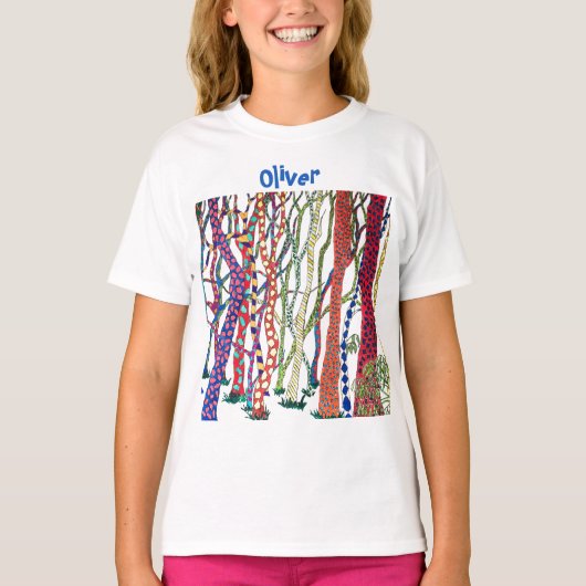 フォレ熱狂するストカラフルおもしろい Tシャツ (正面)