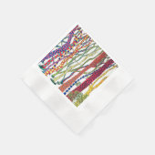 フォレ熱狂するスト幸せカラフル 縁ありカクテルナプキン (角)