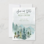 フォレ疑問に思ス素朴救トの日付招待状 カード (正面)