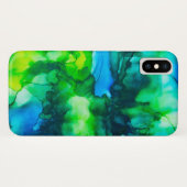 フォレ素晴らしストアルコールインクの絵画プール Case-Mate iPhoneケース (裏面(横))