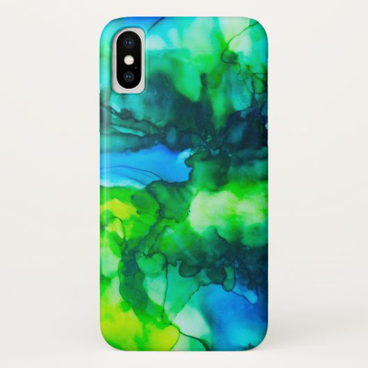 フォレ素晴らしストアルコールインクの絵画プール Case-Mate iPhoneケース (裏面)