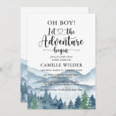 フォレ素朴ストアドベンチャーマウンテン | Oh Boy! 招待状 (正面/裏面)