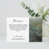 フォレ素朴ストシカ悔やみや弔慰ありがとう サンキューカード (スタンド正面)