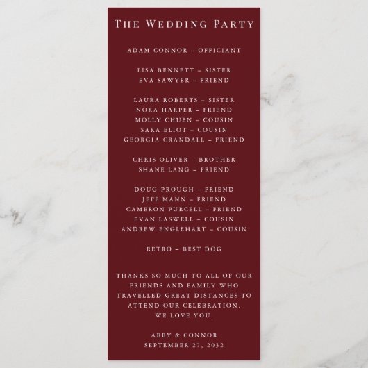 フォレ素朴ストタータンチェック格子赤黒緑白 プログラム (裏面)