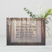 フォレ素朴ストツリー結婚式招待状 招待状 (スタンド正面)