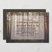 フォレ素朴ストツリー結婚式招待状 招待状 (正面/裏面)