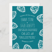 フォレ素朴ストパインコーン結婚ズ 招待状 (正面/裏面)