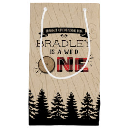 フォレ素朴ストプライドLumberjack Boys 1st Birthday スモールペーパーバッグ