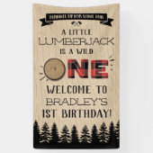 フォレ素朴ストプライドLumberjack Boys 1st Birthday 横断幕 (縦)