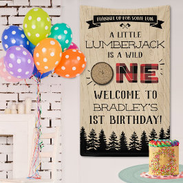 フォレ素朴ストプライドLumberjack Boys 1st Birthday 横断幕