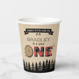 フォレ素朴ストプライドLumberjack Boys 1st Birthday 紙コップ