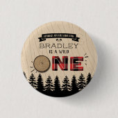 フォレ素朴ストプライドLumberjack Boys 1st Birthday 缶バッジ (正面)