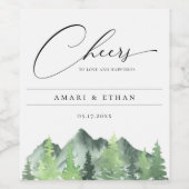 フォレ素朴ストマウン結婚テン ワインラベル (シングルラベル)