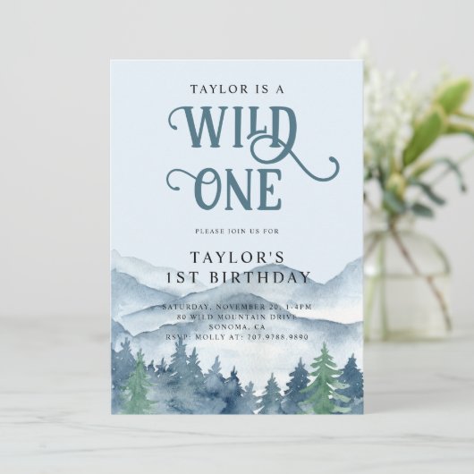 フォレ素朴ストワイルドワンの誕生日 招待状 (スタンド正面)