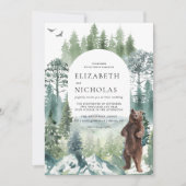 フォレ素朴スト山 |キャンピ結婚ング 招待状 (正面)