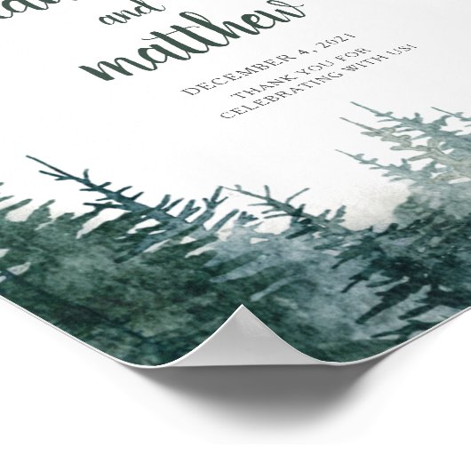 フォレ素朴スト結婚の歓迎ポスター看板 ポスター (角)