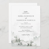 フォレ素朴スト結婚式招待状 招待状 (正面/裏面)