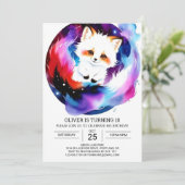 フォレ素朴スト誕生日のキツネ 招待状 (スタンド正面)