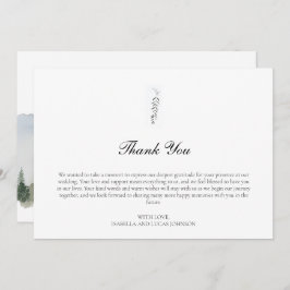 フォレ素朴スト&マウンテンフラットサンキューカード サンキューカード