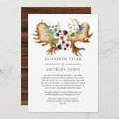 フォレ素朴ス結婚の減らゲスト一覧 案内状 (正面/裏面)