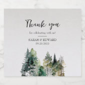 フォレ素朴ス結婚 スパークリングワインラベル (シングルラベル)