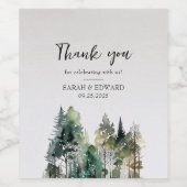 フォレ素朴ス結婚 ワインラベル (シングルラベル)