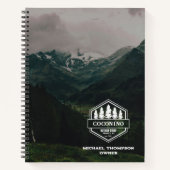 フォレ素朴男らしスト山脈アウトドア ノートブック (正面)